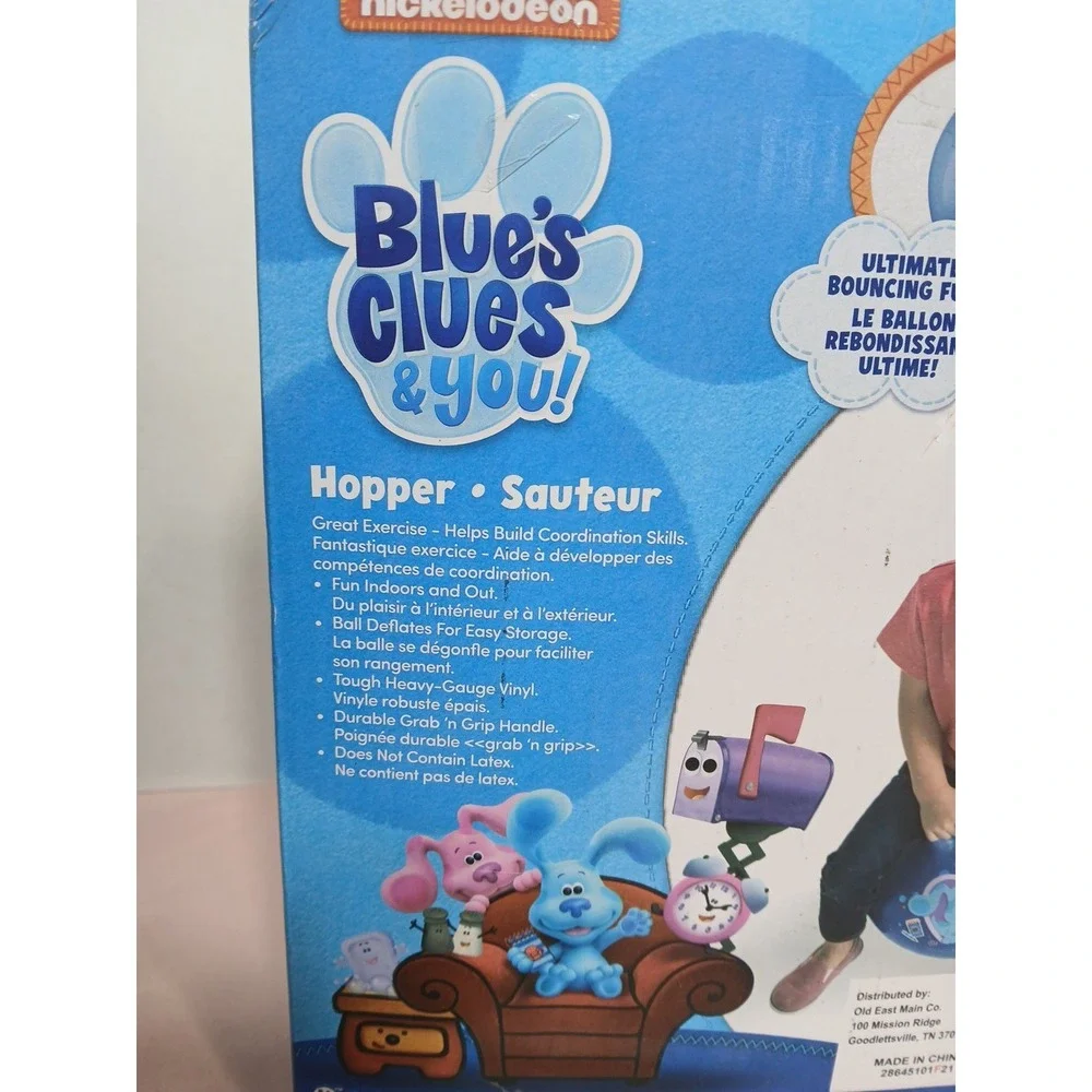 NEW Blue's Clues rubber ball Hopper Nickelodeon 2021 bouncing play fun 15